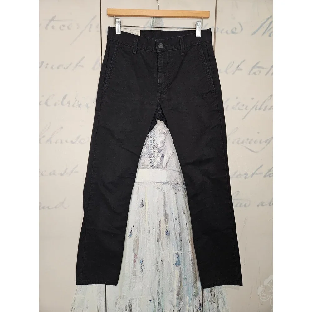 Levi's 511 Slim Fit Chino Pants W28 L30 Black Cotton 5-Pocket Streetwear